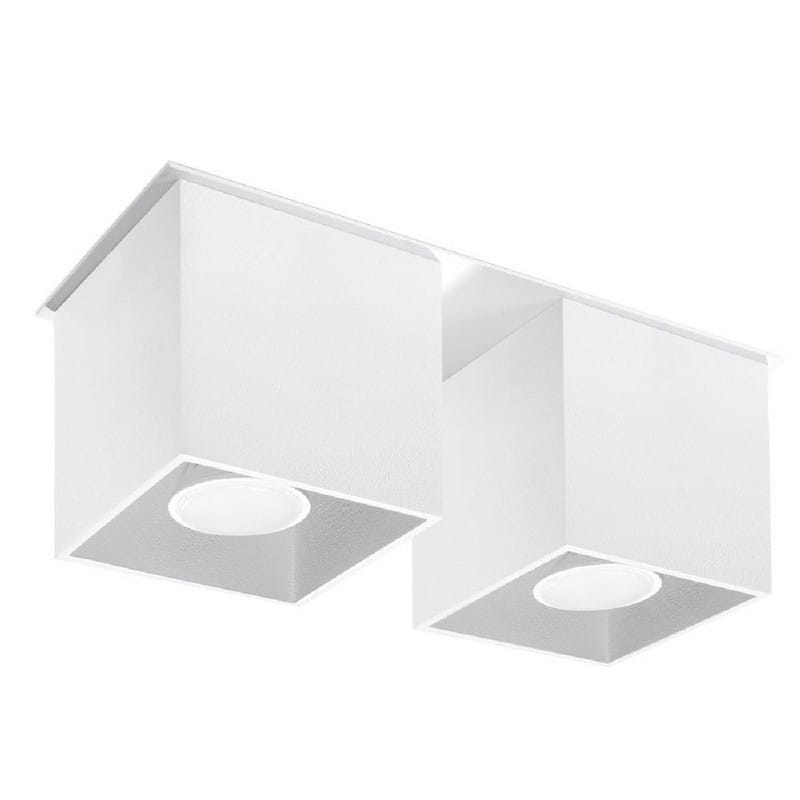 Sollux Plafondlamp QUAD 2 Wit 2x40W/GU10 - Afbeelding 2