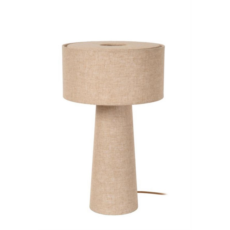 Lucide LEEROY Tafellamp Ø 30 cm 1xE27 Taupe - Afbeelding 2