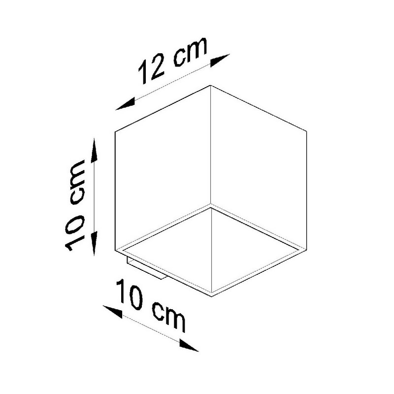 Sollux Wandlamp QUAD Beton 40W/G9 - Afbeelding 8