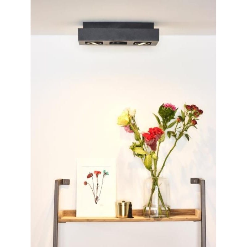 Lucide XIRAX Plafondspot LED Dim to warm GU10 3x5W 2200K/3000K Zwart - Afbeelding 7