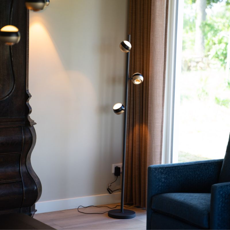 Vloerlamp ORBIT zwart/brons - Afbeelding 3