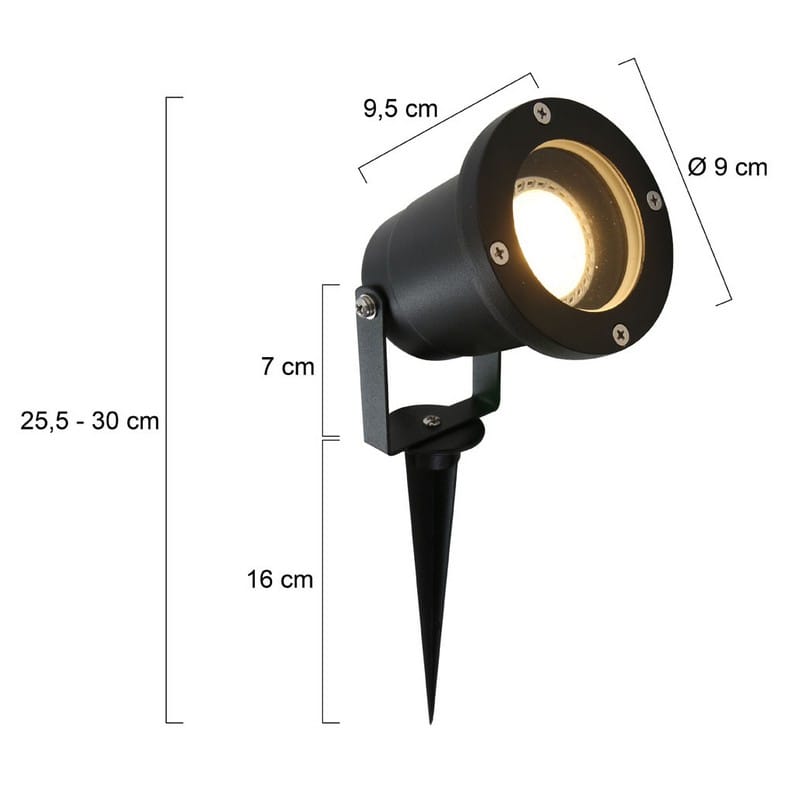 Steinhauer Buitenlamp spot met grondpen Nova 1502ZW - Afbeelding 6
