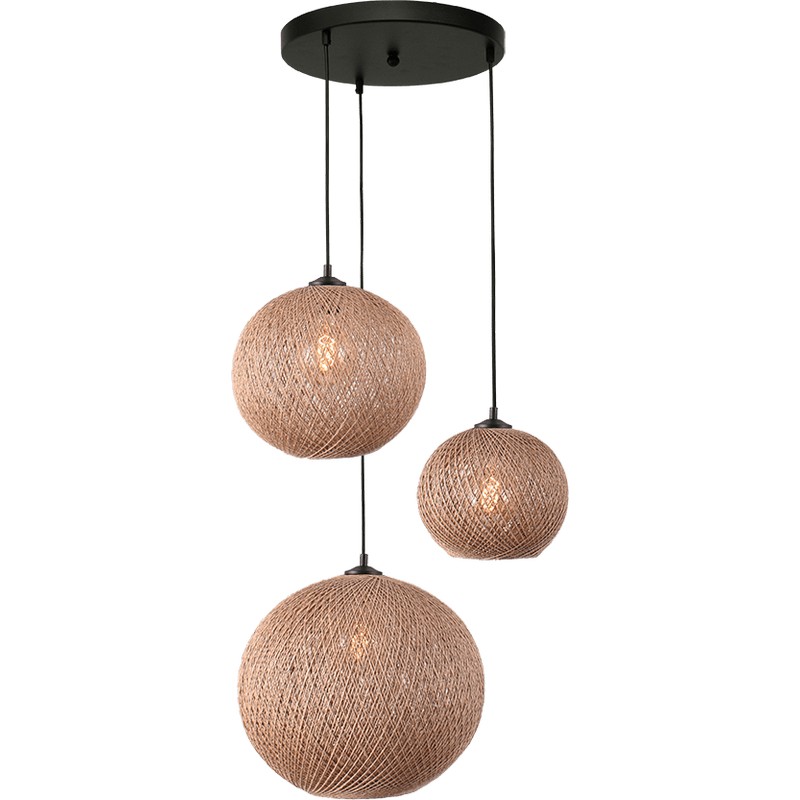 HL CORDA 3-L mat zwart Ø35CM - Afbeelding 2