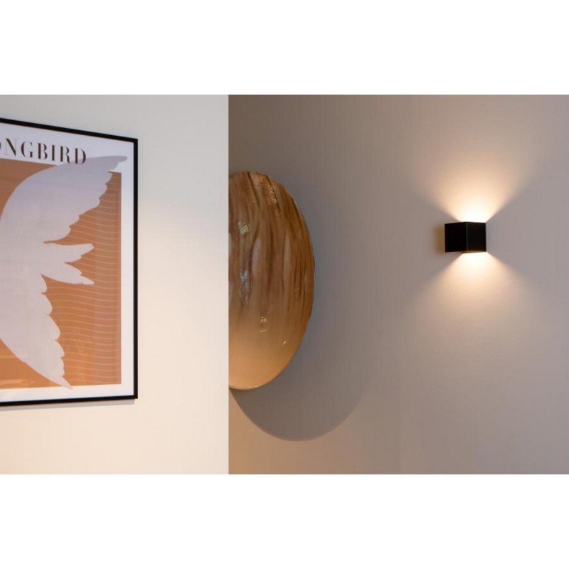 Lucide VERTIGO Oplaadbare Wandlamp Binnen/Buiten Accu/Batterij LED Dimb. 1x6W 2700K IP54 Bewegingssensor Magnetisch Zwart - Afbeelding 6