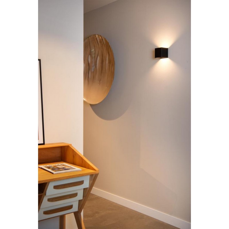 Lucide VERTIGO Oplaadbare Wandlamp Binnen/Buiten Accu/Batterij LED Dimb. 1x6W 2700K IP54 Bewegingssensor Magnetisch Zwart - Afbeelding 7