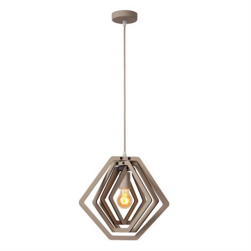 Lucide MAURO Hanglamp Kinderkamer 1xE27 Taupe - Afbeelding 9