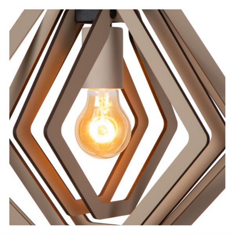 Lucide MAURO Hanglamp Kinderkamer 1xE27 Taupe - Afbeelding 4
