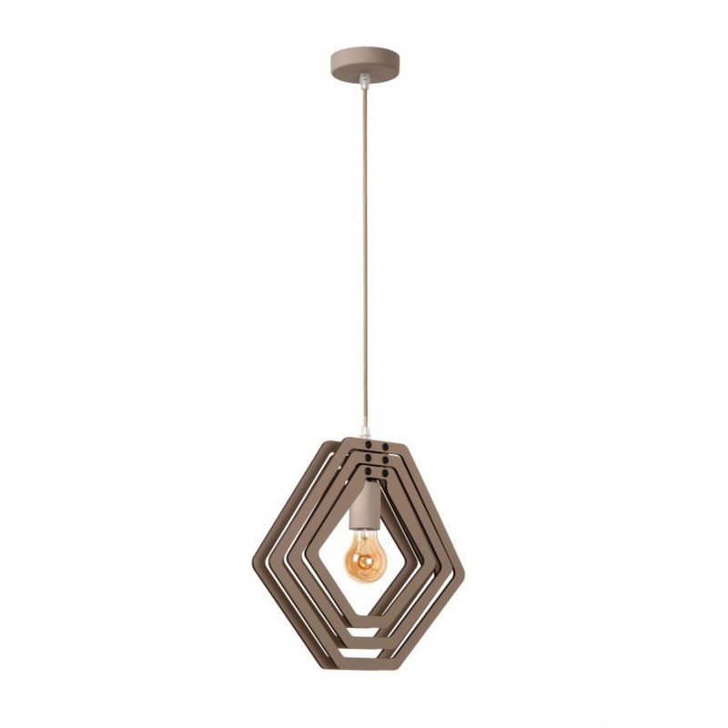 Lucide MAURO Hanglamp Kinderkamer 1xE27 Taupe - Afbeelding 2